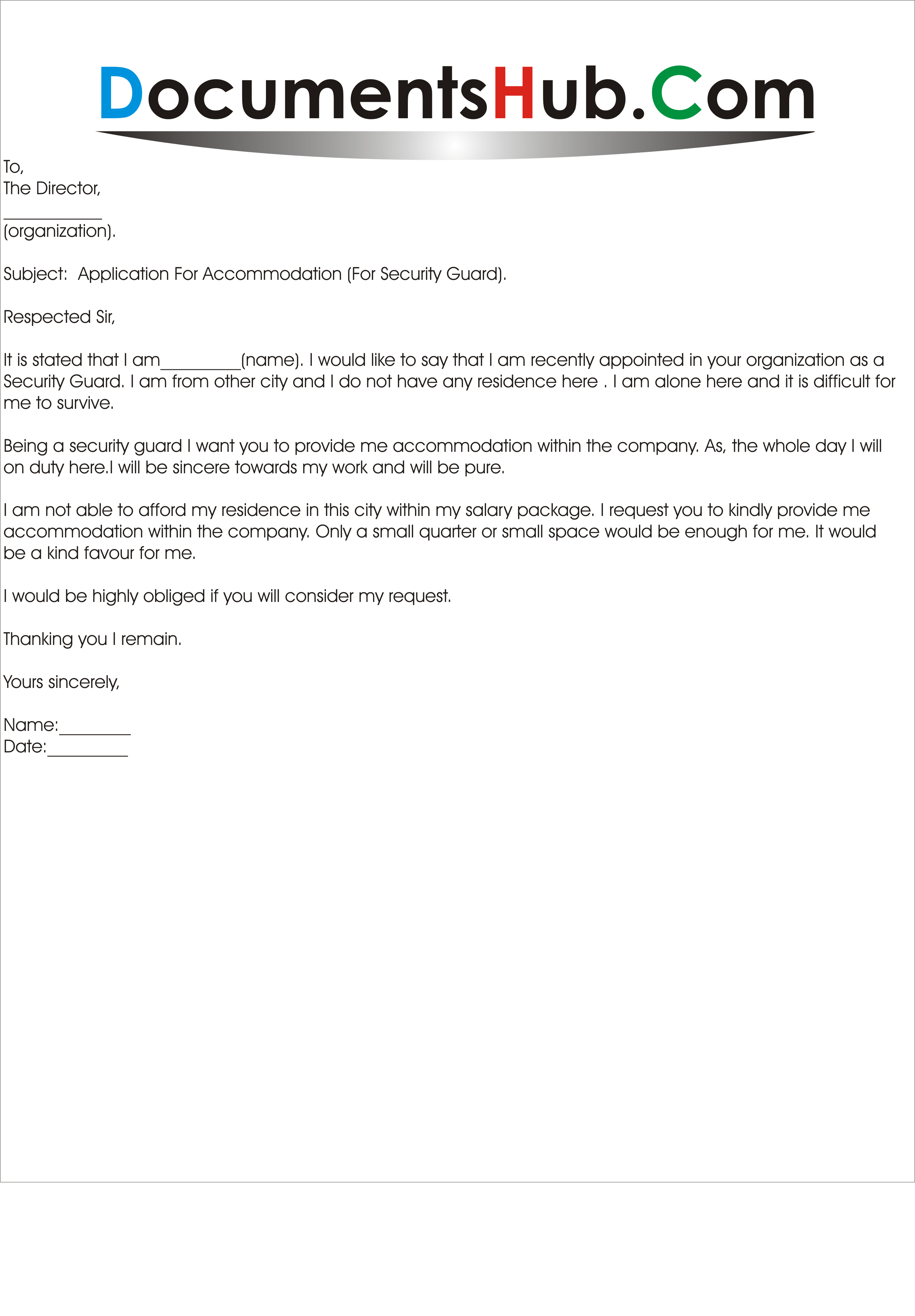 Application Letter For Residence DocumentsHub Com application-letter-for-residence-documentshub-com